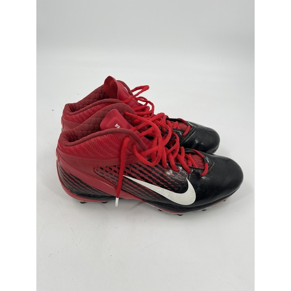 Nike Zoom Air Alpha‎ Talon Football Cleats Men's Sz 12 Red / Black Promo Sample - Picture 8 of 14